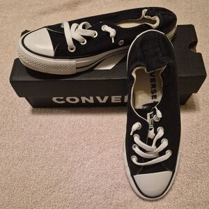 Converse Chuck Taylor All Star Shoreline Slip On Sneakers Black Size 7